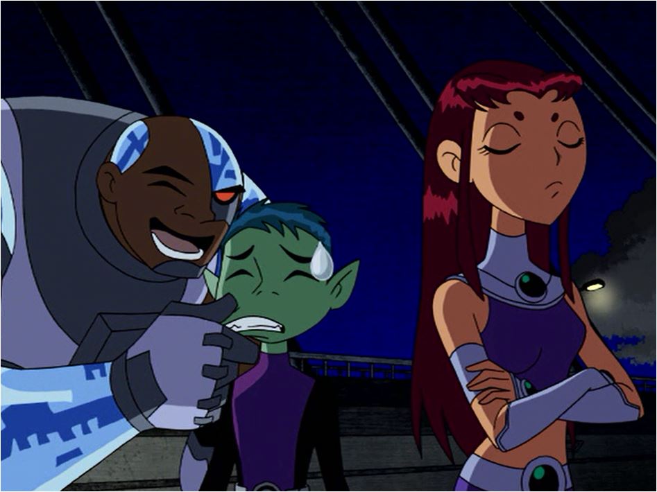 It’s pretty obvious that Cyborg can’t take Starfire’s place searching the s...